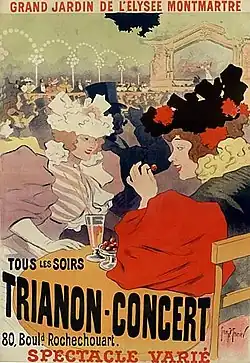 1895 poster for the café concert