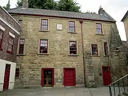 North wing of the main court yard, probably the oldest part of the complex (in part maybe 14th-century)