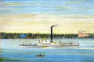 Trojan, water color on paper by James and John Bard 1845 (Mariners' Museum).