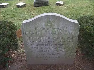 The Harriet Tubman Grave is listed on the National Register of Historic Places[5]