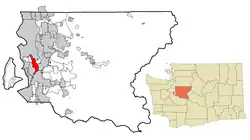Location of Tukwila in King County