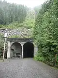 The west entrance to the Snoqualmie Tunnel