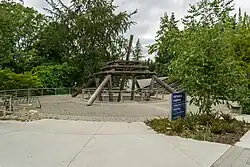 photo of the exterior of X̱wi7x̱wa Library, First Nations House of Learning, University of British Columbia