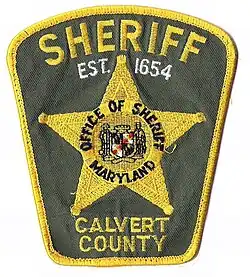 Patch of the Calvert County Sheriff's Office
