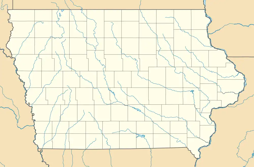 Manson impact structure is located in Iowa