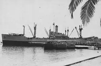 USNS Sgt. Truman Kimbro at Subic Bay in May 1975