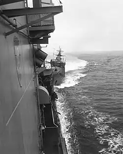 Mirka I-class frigate SKR-6 colliding with USS&nbsp;Caron
