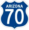 US&nbsp;70 route marker