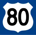 US&nbsp;80 route marker