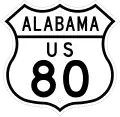 US&nbsp;80 route marker