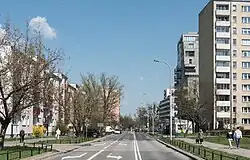 Romaszewskiego Street in Słodowiec.