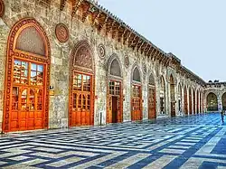 Inside view of the Great Mosque of Aleppo