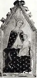 Madonna with Child (triptych), 14th century. Stolen in WWII.