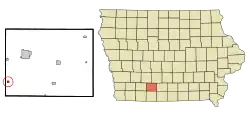 Location of Kent, Iowa