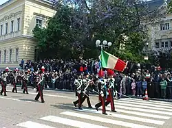 Servicemen of the Italian Carabinieri.