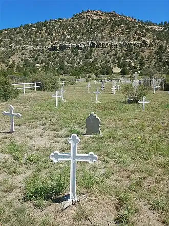 cemetery for victims of mining disasters in the old coal mining town of Dawson, New Mexico