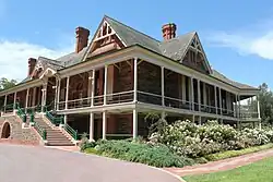 This is a photograph of Urrbrae House, now a museum forming part of the Waite Historic Precinct.