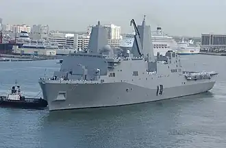 Port-bow view of USS&nbsp;San Antonio.