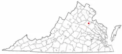 Location of Spotsylvania Courthouse, Virginia