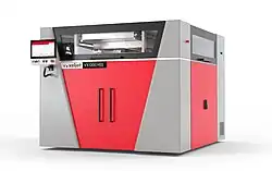 Industrial 3D printer for polymer sintering