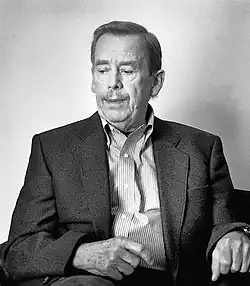 Image 45Václav Havel, playwright, dissident and president from 1989 to 2003 (from History of the Czech lands)