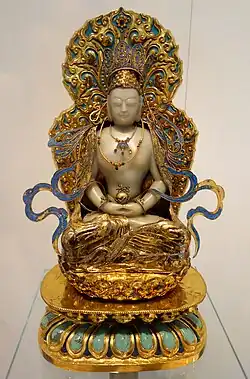 Statue of Vairochana Buddha, China, Qing dynasty, 19th century AD.