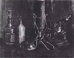 Still Life with Bottles and a Cowrie Shell, 1884, Private collection (F64)