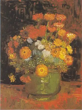 Vincent van Gogh: Vase mit Zinnien