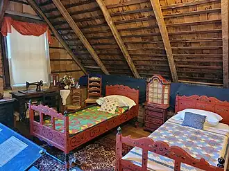 Attic of the Vander Ende–Onderdonk House in 2022