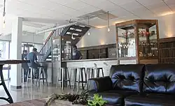 Interior view of a vape shop in Orange, California, United States