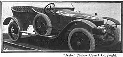Sporting type open touring car 1912