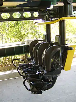 A car from Swamp Thing at Wild Adventures.