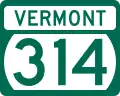 Route 314 marker