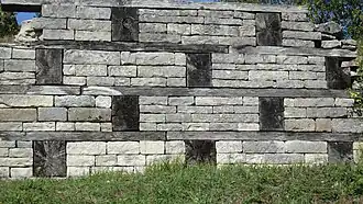 Reconstruction of a murus gallicus.