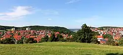 View across Meßstetten
