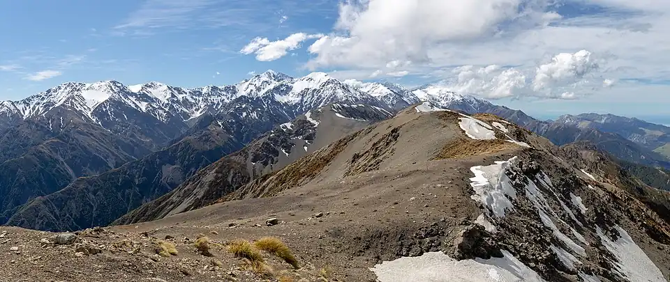 View from Mt Fyffe towards Manakau