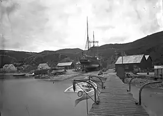 View north at Patent Slip, c. 1880