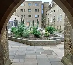 View of Dunham Court from the underpass