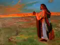 Isaac Sees Rebekah Approaching (Study)
