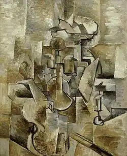 Georges Braque, 1910, Violin and Candlestick, oil on canvas, 60.96 x 50.17&nbsp;cm, San Francisco Museum of Modern Art