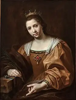 Virginia Vezzi, Self-Portrait as St Catherine of Alexandria c. 1624