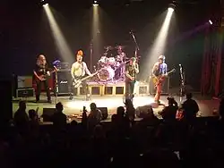 Image 18Punk band Visací zámek which composed a popular song "The President Is a Faggot" about Václav Klaus, 2003–2013 Czech President (from Freedom of speech by country)