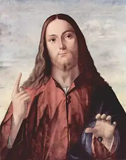 Vittore Carpaccio, Salvator Mundi (c.&nbsp;1510), Isaac Delgado Museum of Art, New Orleans.[158]