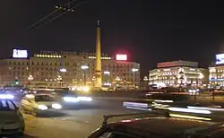 Vosstania Square and Oktyabrskiy hotel (hotel of the October Revolution, before 1922: the Northern hotel)