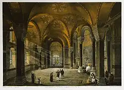 North aisle from the entrance, facing east