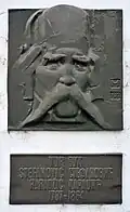 Plaque showing Vuk Stefanović Karadžić in Budapest