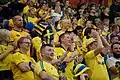 Swedish fans at the final match of the 2022 World Championship