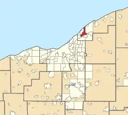 Location in Greater Cleveland