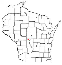 Location of Finley, Wisconsin