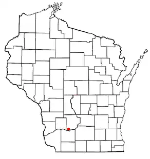 Location of Spring Green (town), Wisconsin